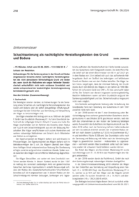 Dokument Schachtsanierung als nachtr&auml;gliche Herstellungskosten des Grund und Bodens