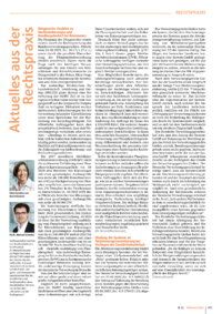 Dokument Aktuelles aus der Rechtspraxis
