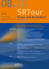 Dokument Steuer- und RechtsBrief Touristik Ausgabe 08 2026