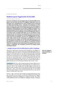 Dokument Modifizierung der Fluggastrechte-VO 261/2004