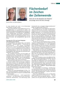 Dokument Fl&auml;chenbedarf im Zeichen der Zeitenwende
