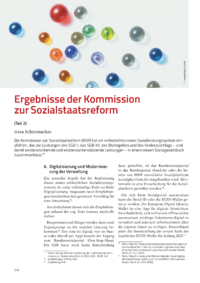 Dokument Ergebnisse der Kommission zur Sozialstaatsreform