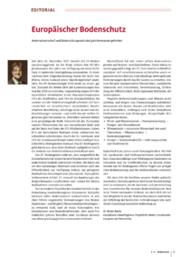 Dokument Europ&auml;ischer Bodenschutz