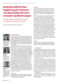Dokument Bodenkundliche Baubegleitung im Rahmen von Baustellen bei horizontalen Sp&uuml;lbohrungen