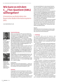 Dokument Wie kann es mit dem C org /Ton-Quotient (SML) weitergehen?