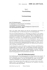 Dokument Artikel 429 Vorbemerkungen
