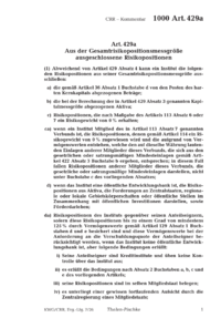Dokument Artikel 429a Aus der Gesamtrisikopositionsmessgr&ouml;&szlig;e ausgeschlossene Risikopositionen