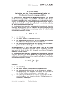 Dokument CRR Artikel 429e Aufschlag auf das Gegenparteiausfallrisiko bei Wertpapierfinanzierungsgesch&auml;ften