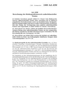 Dokument Artikel 429f Berechnung des Risikopositionswerts au&szlig;erbilanzieller Posten