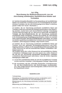 Dokument Artikel 429g Berechnung des Risikopositionswerts von zur Abrechnung anstehenden markt&uuml;blichen K&auml;ufen und Verk&auml;ufen