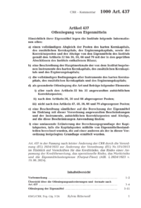 Dokument Artikel 437 Offenlegung von Eigenmitteln