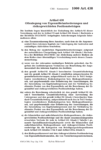 Dokument Artikel 438 Offenlegung von Eigenmittelanforderungen und risikogewichteten Positionsbetr&#2013265924gen