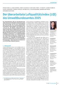 Dokument Der &uuml;berarbeitete Luftqualit&auml;tsindex (LQI) des Umweltbundesamtes 2025