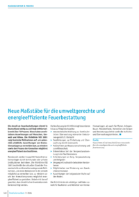 Dokument Neue Ma&szlig;st&auml;be f&uuml;r die umweltgerechte und energieeffiziente Feuerbestattung