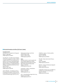 Dokument Aktuelle Umweltvorschriften (EU, Bund, L&auml;nder)