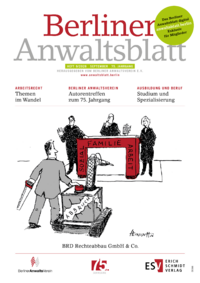 Dokument Berliner Anwaltsblatt Ausgabe 09 2026