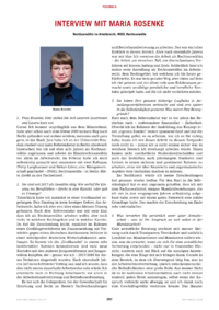 Dokument Interview mit Maria Rosenke