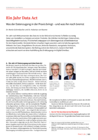 Dokument Ein Jahr Data Act