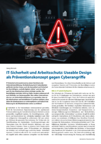 Dokument IT-Sicherheit und Arbeitsschutz: Useable Design als Pr&auml;ventionskonzept gegen Cyberangriffe