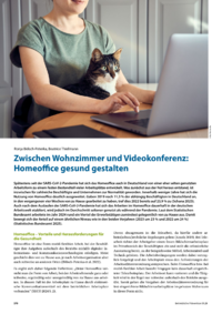 Dokument Zwischen Wohnzimmer und Videokonferenz: Homeoffice gesund gestalten