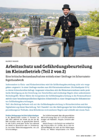 Dokument Arbeitsschutz und Gef&auml;hrdungsbeurteilung im Kleinstbetrieb (Teil 2 von 2)