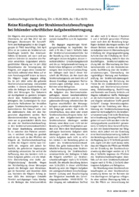 Dokument Aktuelle Rechtsprechung