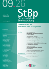 Dokument Die steuerliche Betriebspr&uuml;fung Ausgabe 09 2026