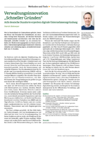Dokument Verwaltungsinnovation &bdquo;Schneller Gr&uuml;nden&ldquo;