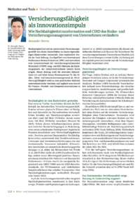 Dokument Versicherungsf&auml;higkeit als Innovationsimpuls