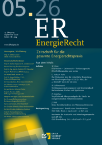 Dokument ER EnergieRecht Ausgabe 05 2026