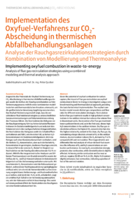 Dokument Implementation des Oxyfuel-Verfahrens zur CO 2 -Abscheidung in thermischen Abfallbehandlungsanlagen
