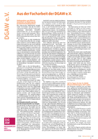 Dokument Aus der Facharbeit der DGAW e.V.