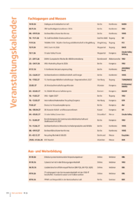 Dokument Veranstaltungskalender