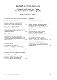 Dokument Inhaltsverzeichnis
