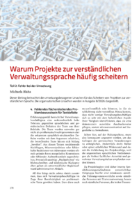 Dokument Warum Projekte zur verst&auml;ndlichen Verwaltungssprache h&auml;ufig scheitern