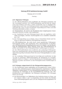 Dokument Satzung BVR Institutssicherung GmbH