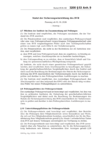Dokument Statut der Sicherungseinrichtung des BVR