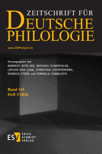Dokument Zeitschrift f&uuml;r deutsche Philologie Ausgabe 03 2026