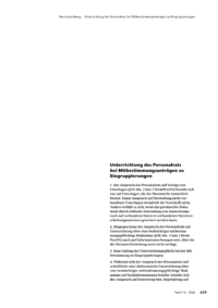 Dokument Unterrichtung des Personalrats bei Mitbestimmungsantr&auml;gen zu Eingruppierungen