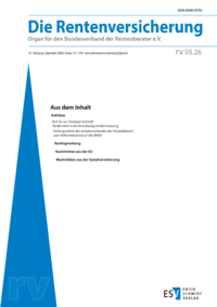 Dokument Die Rentenversicherung Ausgabe 05 2026