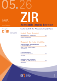 Dokument Zeitschrift Interne Revision Ausgabe 05 2026