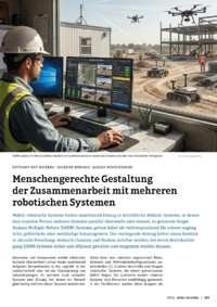 Dokument Menschengerechte Gestaltung der Zusammenarbeit mit mehreren robotischen Systemen