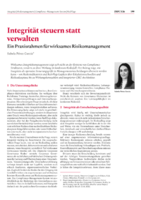 Dokument Integrit&auml;t steuern statt verwalten