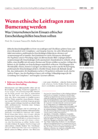 Dokument Wenn ethische Leitfragen zum Bumerang werden
