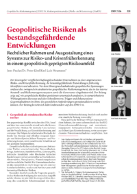 Dokument Geopolitische Risiken als bestandsgef&auml;hrdende Entwicklungen