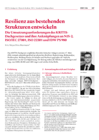 Dokument Resilienz aus bestehenden Strukturen entwickeln