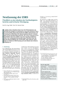 Dokument Neufassung der ESRS