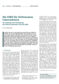 Dokument Die ESRS f&uuml;r Drittstaaten-Unternehmen