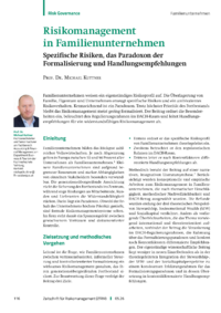 Dokument Risikomanagement in Familienunternehmen