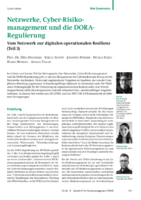 Dokument Netzwerke, Cyber-Risikomanagement und die DORA-Regulierung